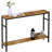 Narrow Console Table, 47 Inch Sofa Table With Adjustable Shelf, 2-Tier Long Skinny Table-1486158824-1486158823