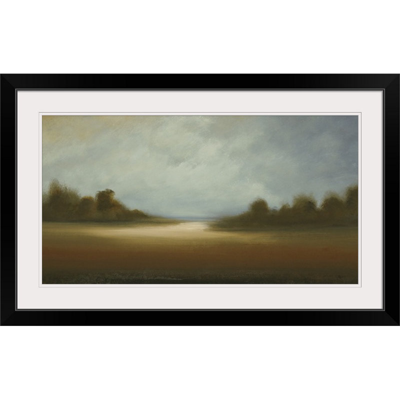 Dagan Peaceful Vista - impression, H 26 po x l 44 po x P 1 po, Cadre noir