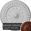 Médaillon de plafond H 15,75 po x l 15,75 po x P 2 po Foster-27785562