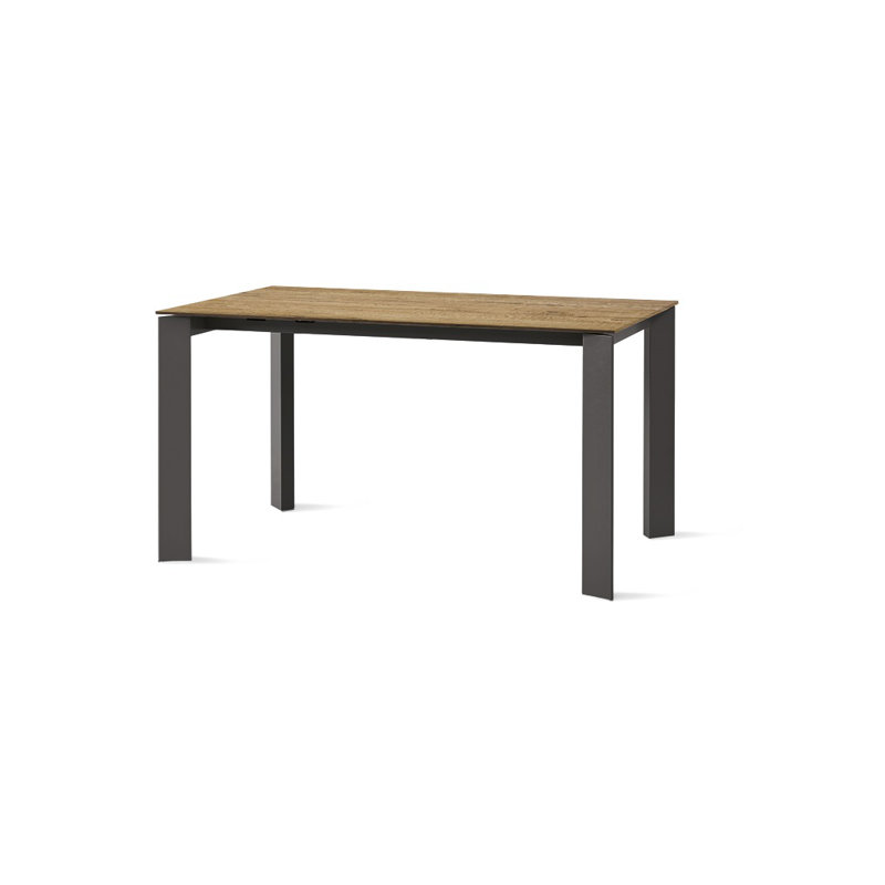 Cornelison Dining Table, 75cm H x 130cm L x 85cm W, Grafite, Brown