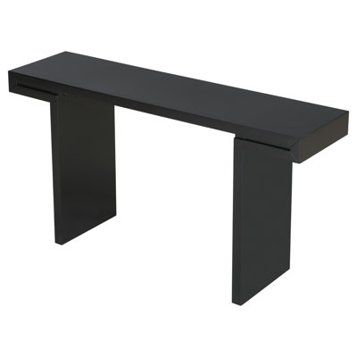 Grande console avec motif géométrique et pieds réglables