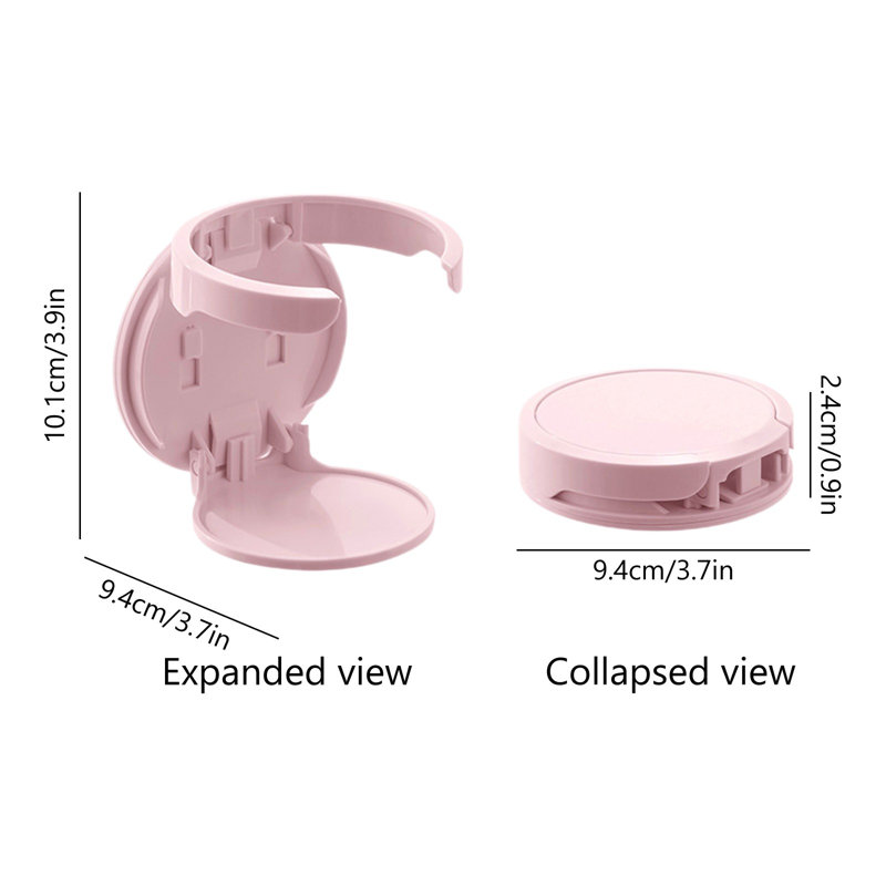 Porte-gobelet pliable non perforé, Pink