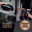Tower T131001BLG Cordless Vac Window Cleaner with Rechargeable Battery, 150ml Water Tank, 20W, Black and Rose Gold