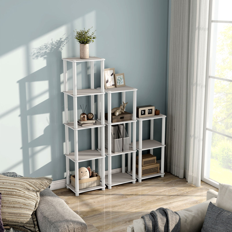 Étagère de rangement étroite Terzenbach, Gris taupe, (3 tablettes) H 30,11 po x l 14,86 po x P 11,81 po