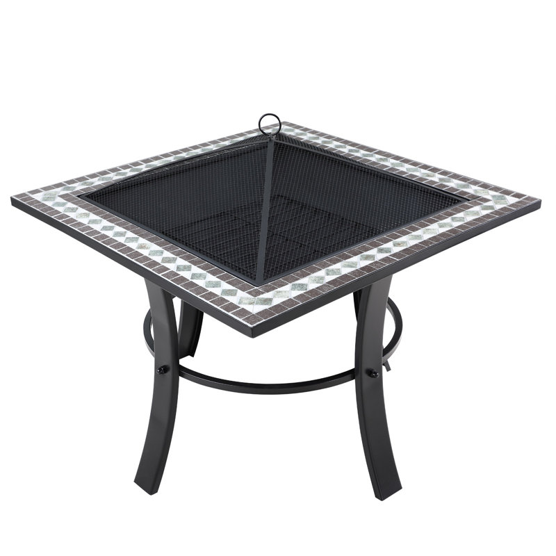 Menachem Square Steel Smokeless Fire Pit