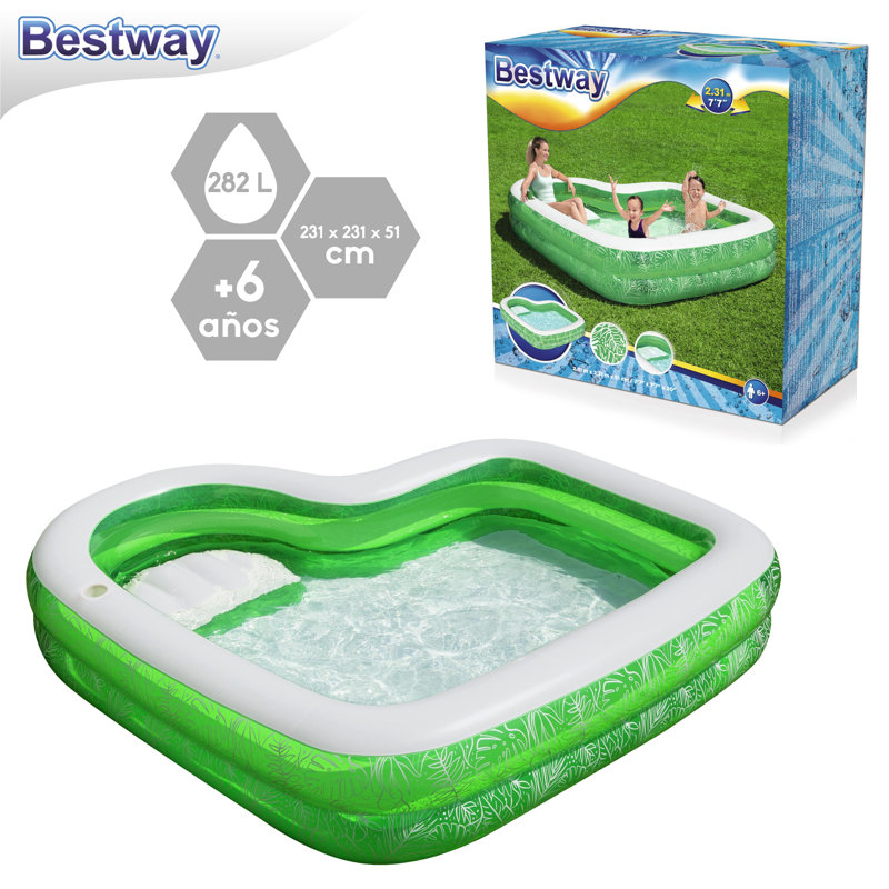 Free Form Inflatable Pool 51cm H x 231cm W x 231cm L