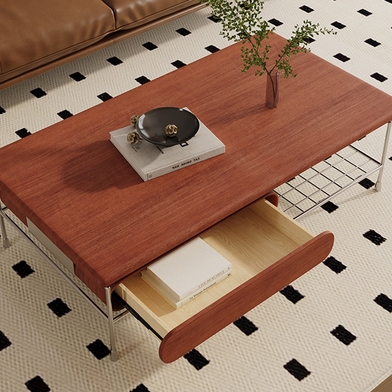 Rectangular modern minimalist coffee table
