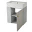Wall-Mounted Bathroom Vanity Unit with Basin-134243258