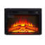 Electric Fireplace Insert 23" 1400W 120V ,Equipped With Remote Control, Ultra Thin Heater With Log Set & Realistic Flame - BLACK