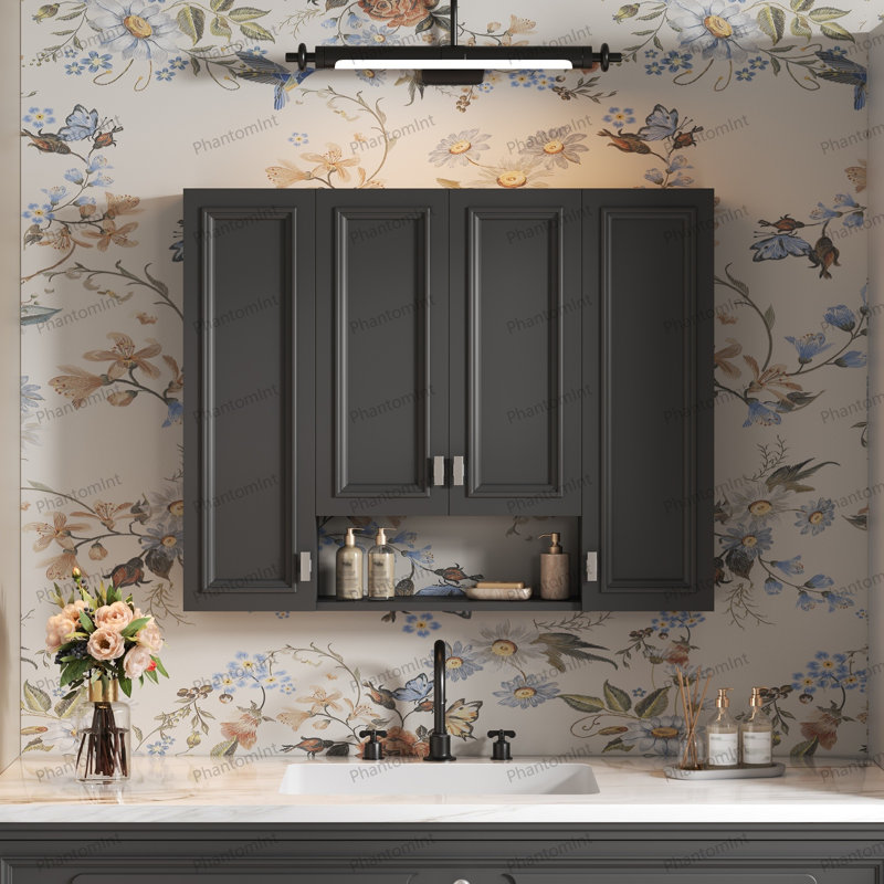 Armoire de salle de bain, Noir