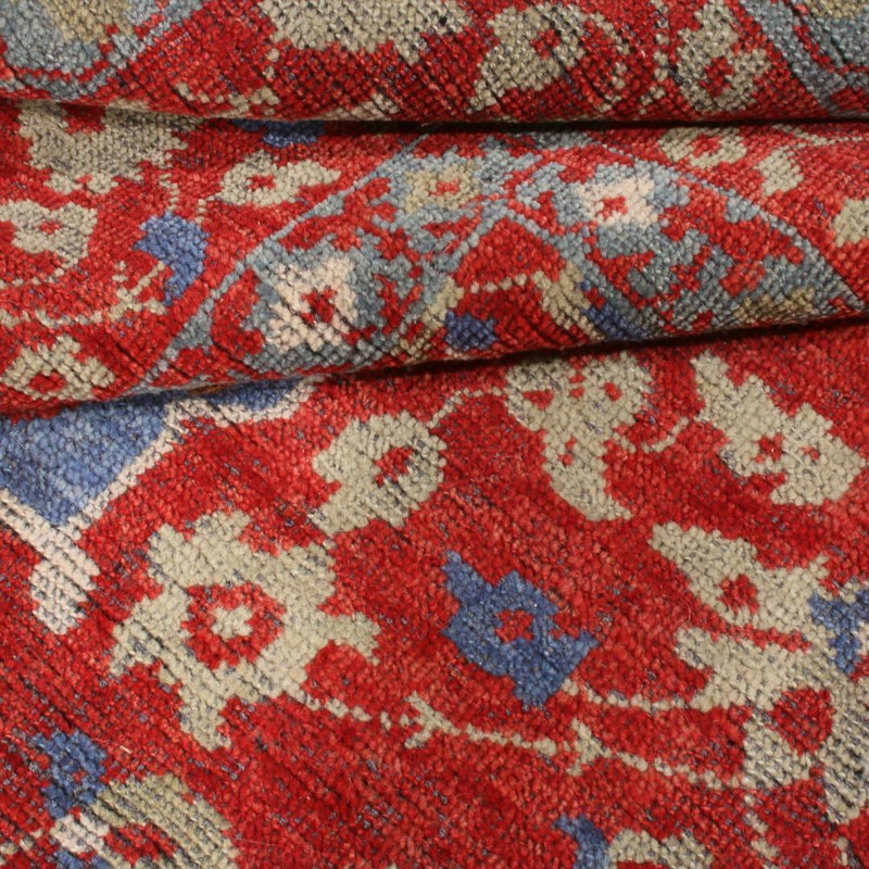 Burano Handmade Kilim Wool Floral Area Rug, Rectangle 6' x 8'