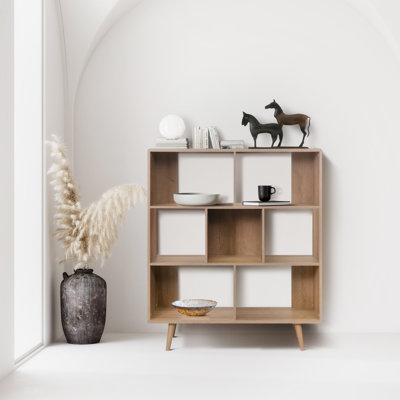 Mikel 133.5cm H x 114.8cm W Cube Bookcase