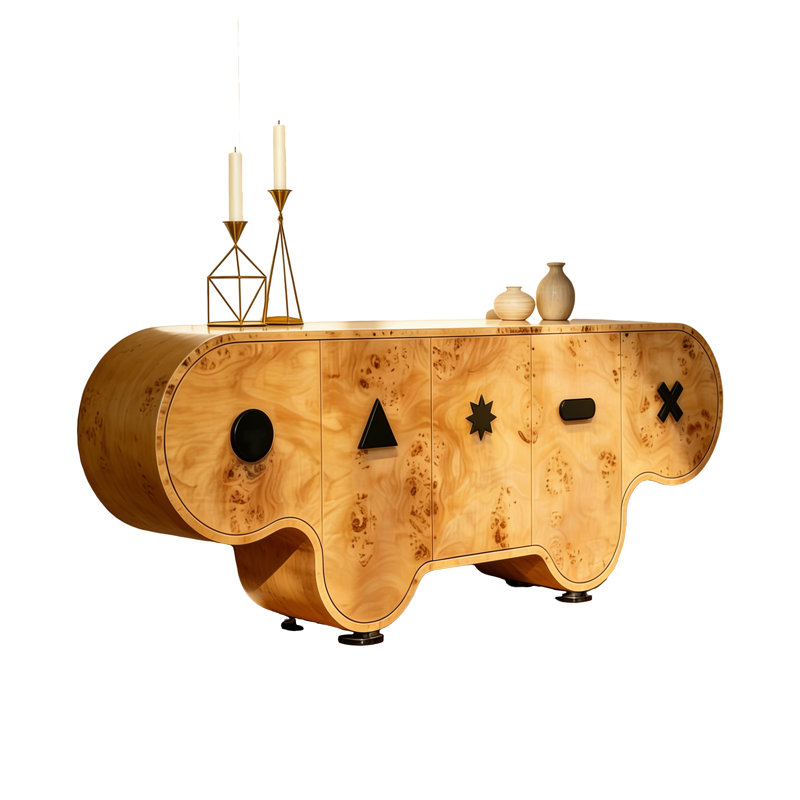 Buffet de rangement 86,61 "Modern, 25.59" H x 86.61" W x 17.72" D