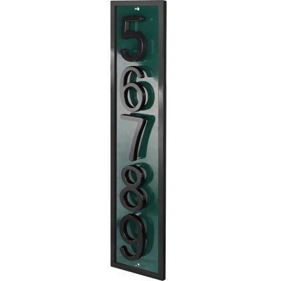 Plaque d'adresse flottante en aluminium Royal Shade