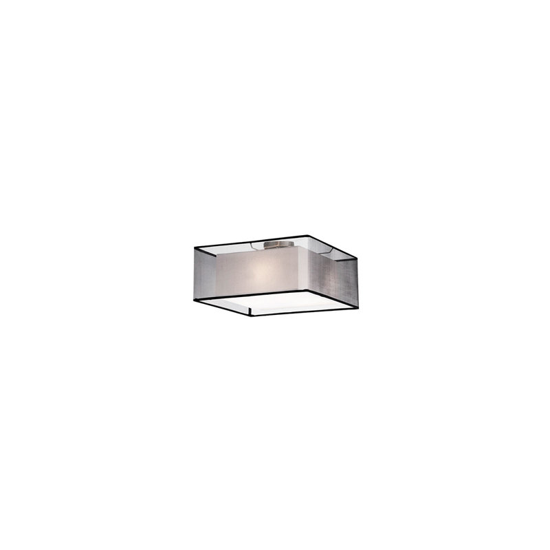 Zircon 3 - Light Semi Flush Mount, Black