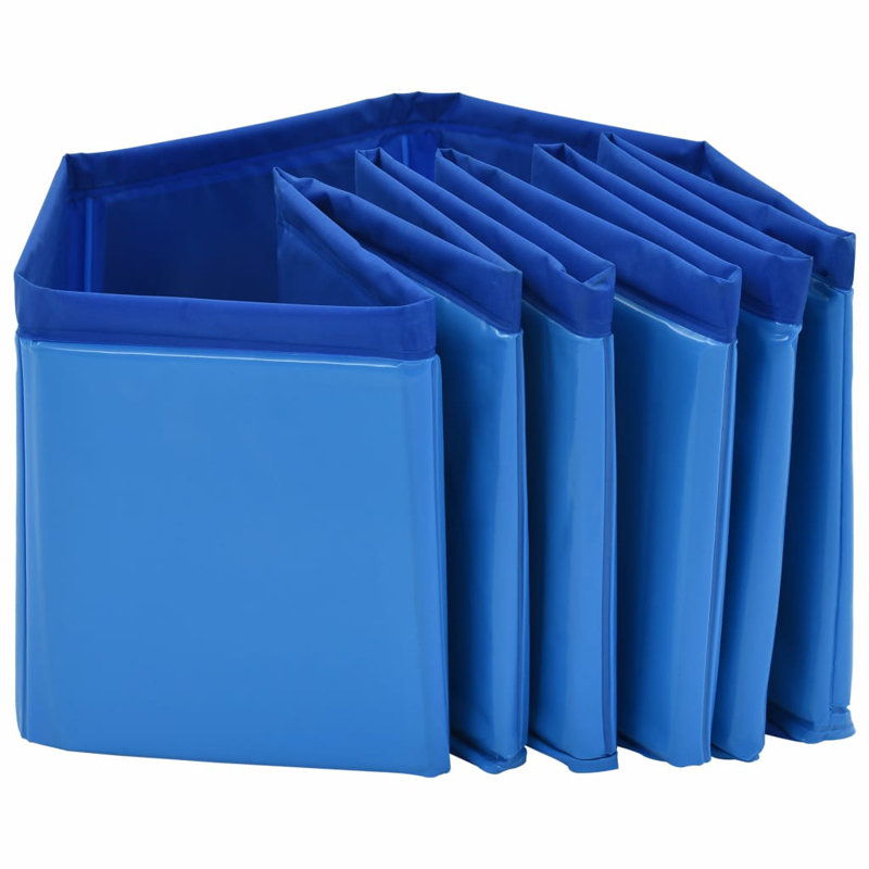 Mossley Plastic Round Pet Pool H x W x L, Blue, 20cm H x 80cm W x 80cm D