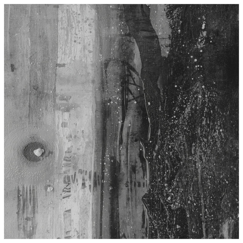 Tapis de bain à texture abstraite monochrome, L 34 po x L 21 po