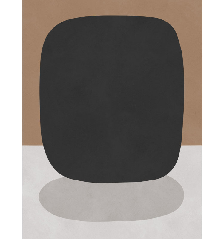 Dark Organic Shape Print by Other Artist, 16 × 24, Gold/Tan/Black/Brown/White, Wrapped Canvas