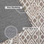 Tapis géométriques lavables Boho pour le salon