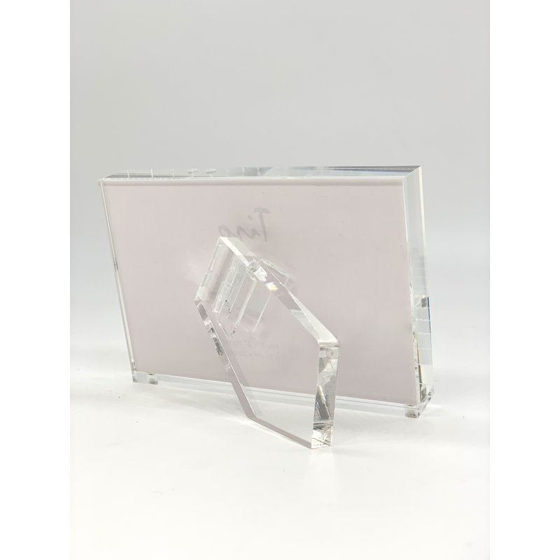 1" Thick Lucite Frame W/Lucit Easel Back - 7X5 Clear