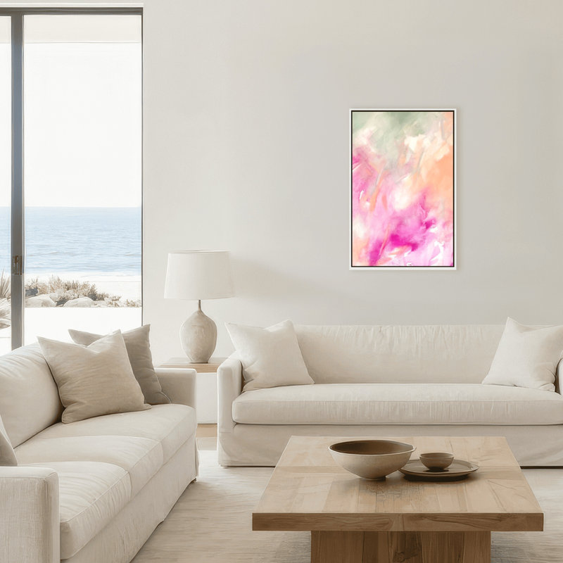 Spring Garden II Print by Stefanie Bales, 8" H x 12" W x 2.375" D, Framed Canvas, White