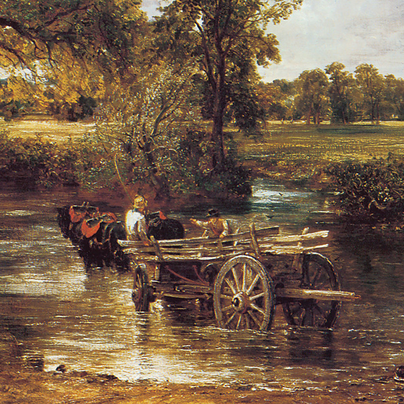 «The Hay Wain 1821» par John Constable, reproduction d'art sur toile, H 31,25 po x l 41,25 po