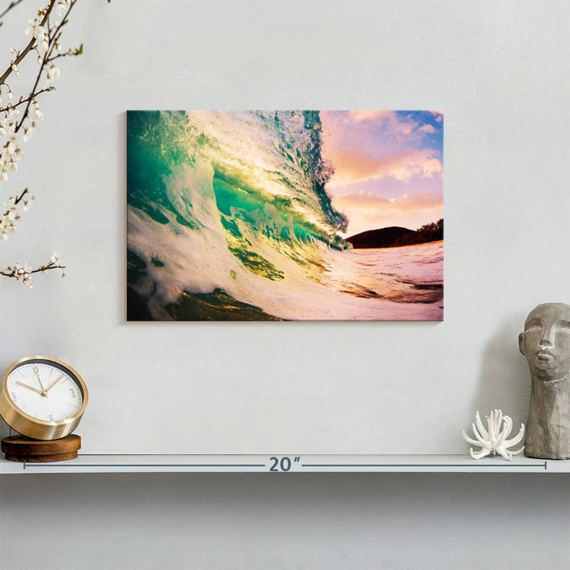 Gillard Retro Sunset Wave, 8" H x 12" W