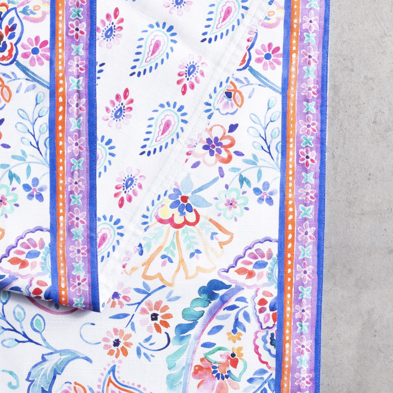 Maison d'Hermine Indian Floral 100% Cotton Table Runner - Single Layer - 14.5" x 108", 14.5" x 108"