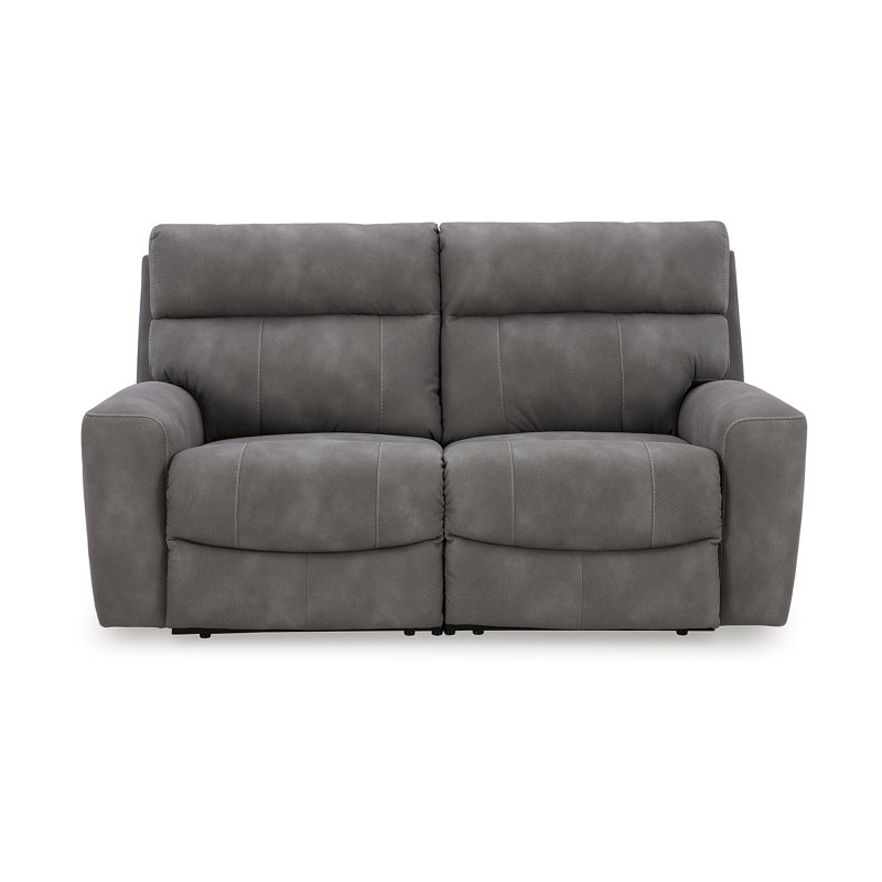 Matsuda 2-Piece Power Reclining Sectional Loveseat, Gris