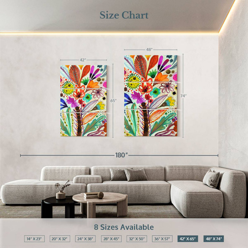 Harnek Eclosion, 74" H x 48" W