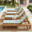 Acacia Wood Chaise Lounge