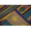 Tapis multicolore à rayures multicolores 8 x 10 de style tribal unique
