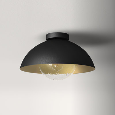 Suna Single Light Metal Semi Flush Mount