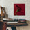 " Red Gerbera On Red 05 " by Tom Quartermaine
