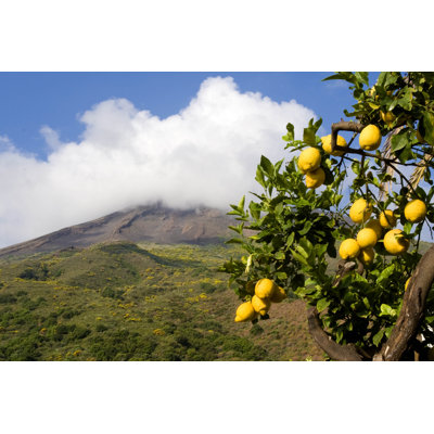 Lemon With Volcano by ROBERTO_GOBBO - Wrapped Canvas Print