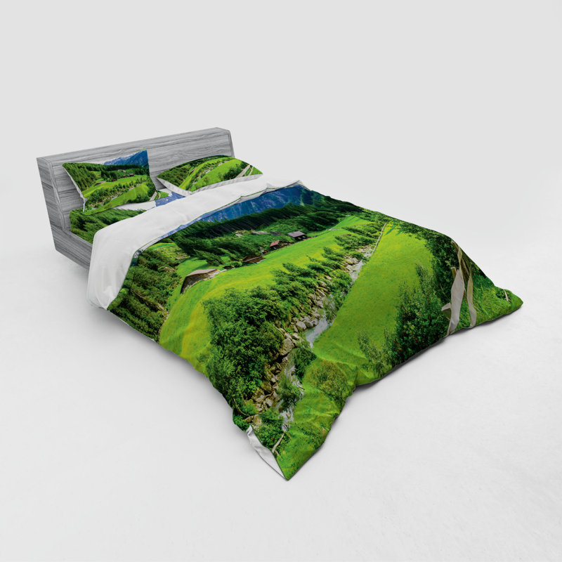 Rustic Polyester Duvet Cover, Queen Duvet Cover + 3 Additional Pieces