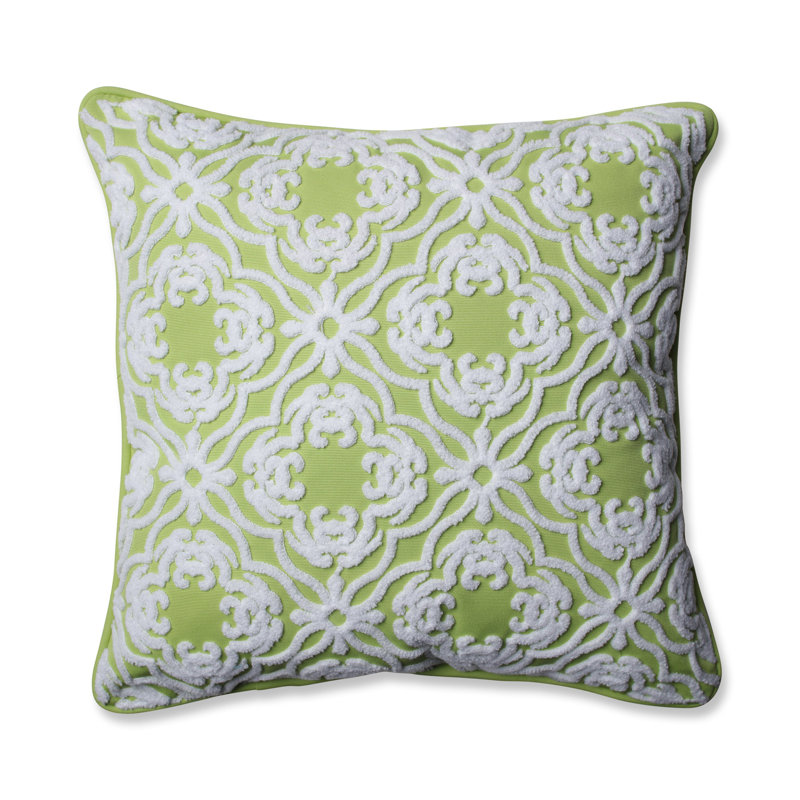 Allee Outdoor/Indoor Throw Pillow, Lime