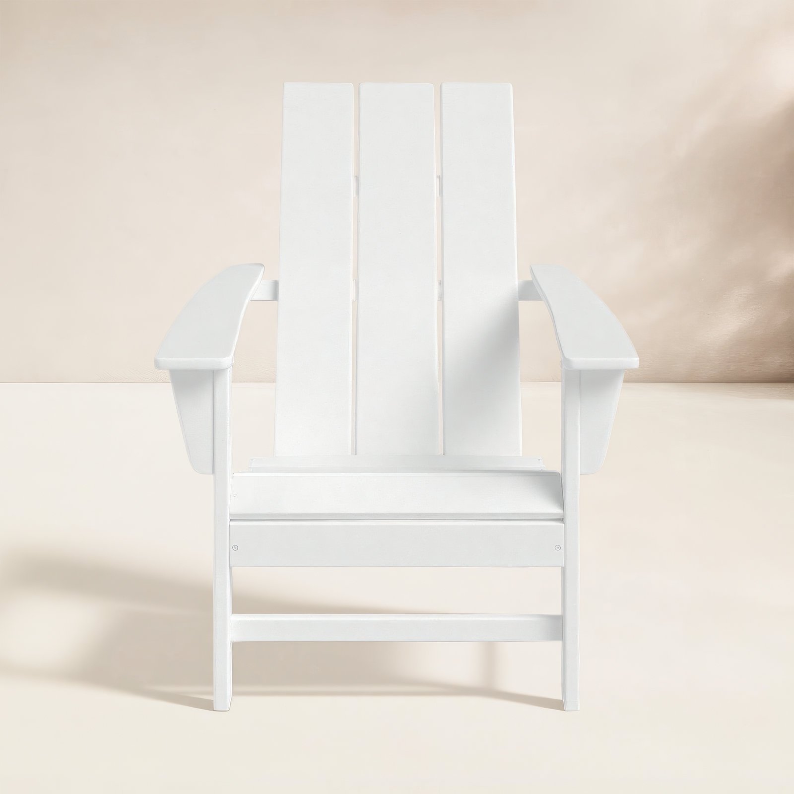POLYWOOD Modern Adirondack Chair, White