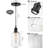 4.75" 1-Light Modern Crystal Pendant Light with Replaceable  Bulb, Adjustable Height & Dimmable-1453704594