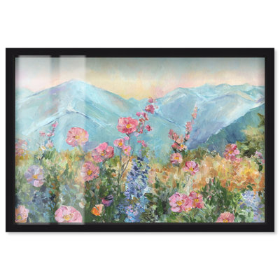 «The Air of Bloom - Ira Colmeva», reproduction surdimensionnée florale et botanique par Art Remedy, cadre noir, 72 x 48