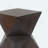 Concrete Side Table With Rustic Hand-Carved Texture And Unique Symmetric Form – Weather-Resistant Accent For Patio, Garden, Or Balcony-1326738298