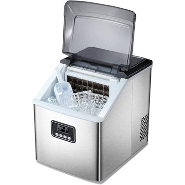 Devanti 3.2L Ice Maker Portable Ice Cube Machine - Silver