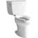 Highline® Classic Comfort Height® Two-Piece Elongated 1.6 GPF Toilet with Pressure Lite® Flush Technology, Left-Hand Trip Lever and Antimicrobial Finish, Less Seat