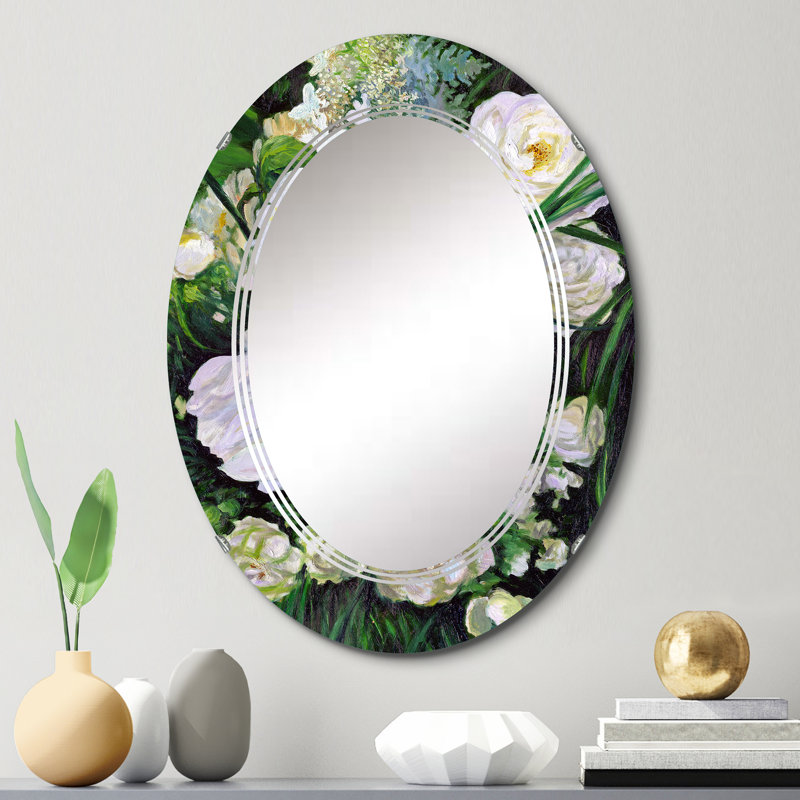 Miroir de salle de bain ovale mural, 30 po x 20 po