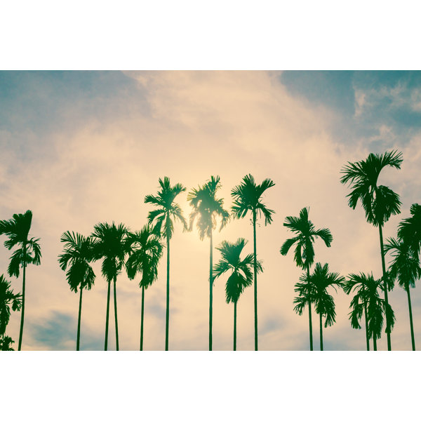 Bay Isle Home Palm Trees by In Thipkhounthong - Wrapped Canvas Print ...