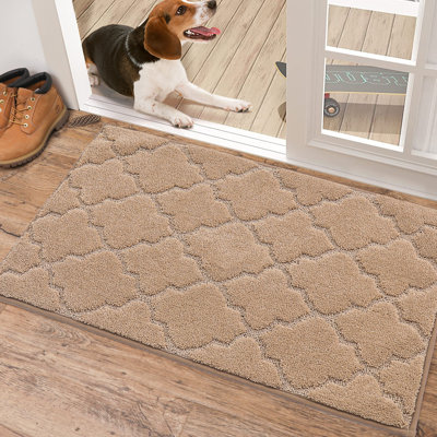 Monfield Non-Slip Geometric Doormat