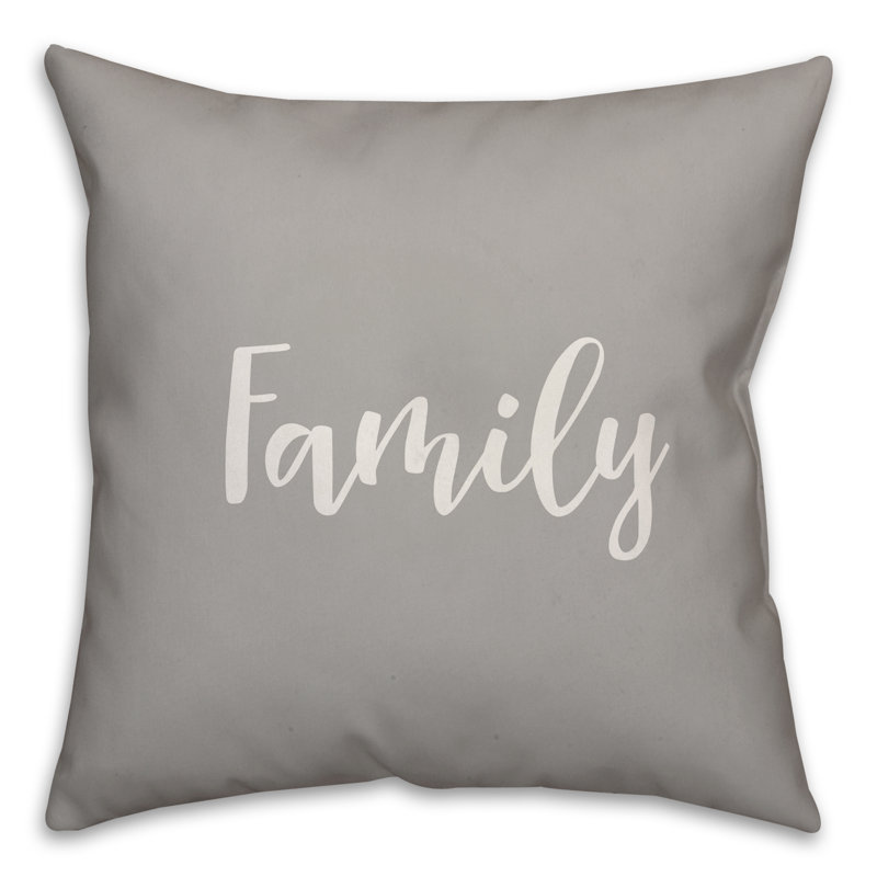 Throw Pillow, Gray, Pillow Cover