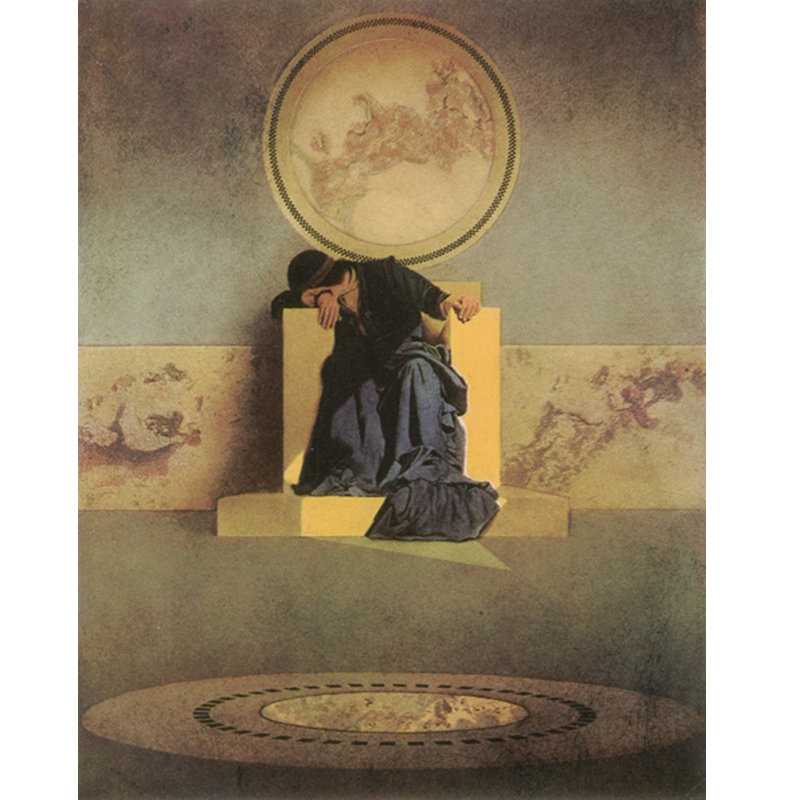 «The Young King of the Black Isles» par Maxfield Parrish, toile tendue avec châssis, H 40 po x l 28 po