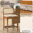 Jaime Coastal Counter Height Counter Stool with Rattan-Look Backrest (Set of 2)-546449275