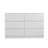 6 Drawer Dresser, Modern Dresser For Bedroom With Spacious Countertop, Storage Cabinet With Concealed Handles, Living Room Cabinet-199260441